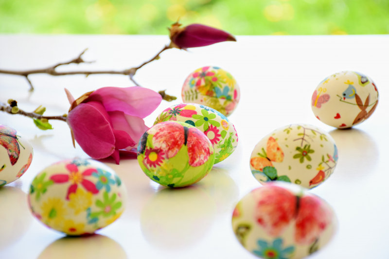 Three Russian Tradition Easter Eggs Abreast Over W Stock Photo - Image of  isolated, symbol: 4715278